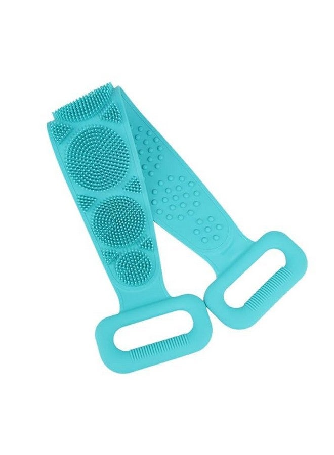 VENJA (LABEL) Venja Silicone Body Scrubber | Double Side Bathing Brush for Dead Skin Deep Cleaning Massage | Bath Body Cleaning Belt | Exfoliator Body Washable Scrubber - Image 1