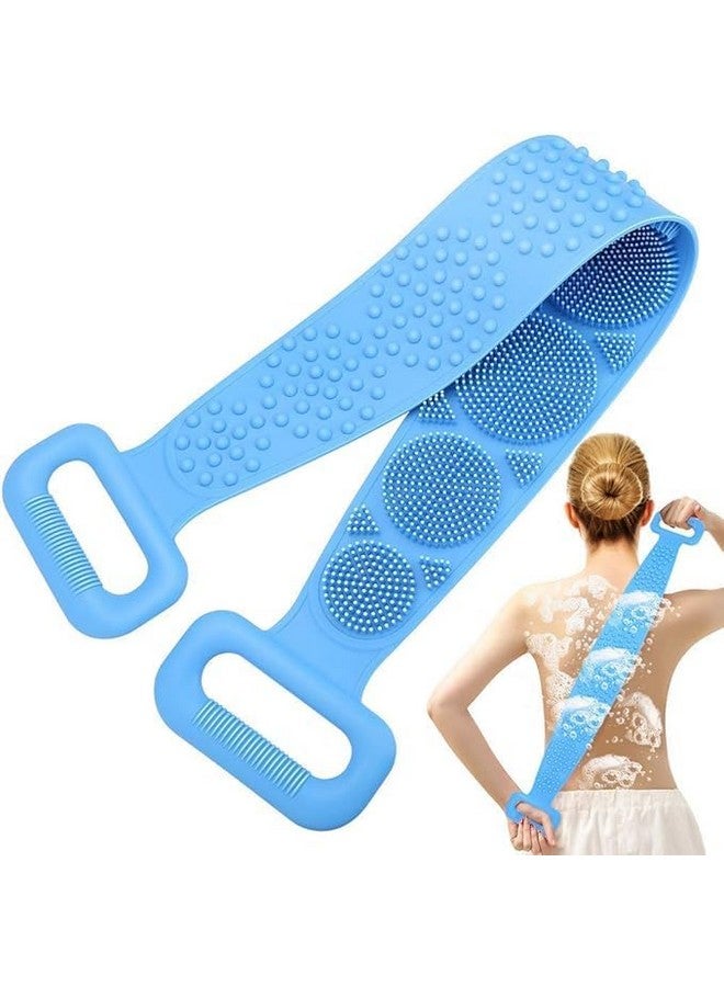 VENJA (LABEL) Venja Silicone Body Scrubber | Double Side Bathing Brush for Dead Skin Deep Cleaning Massage | Bath Body Cleaning Belt | Exfoliator Body Washable Scrubber - Image 5