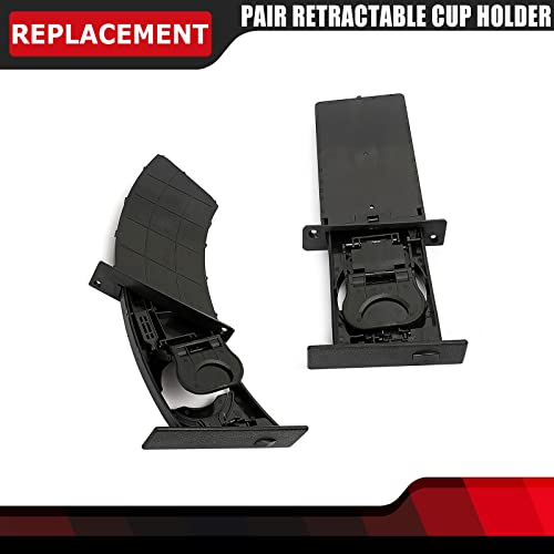 FEXON Left Right Side Dashboard Cup Holder Compatible with BMW 5 Series 525i 525xi 528i 528xi 530i 530xi 535i 535xi 545i 550i M5 E60 E61 2004-2010 Replaces 51459125626 51459125622 Black - Image 5
