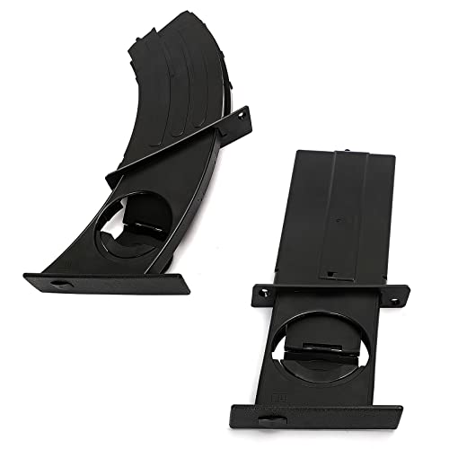 FEXON Left Right Side Dashboard Cup Holder Compatible with BMW 5 Series 525i 525xi 528i 528xi 530i 530xi 535i 535xi 545i 550i M5 E60 E61 2004-2010 Replaces 51459125626 51459125622 Black - Image 1