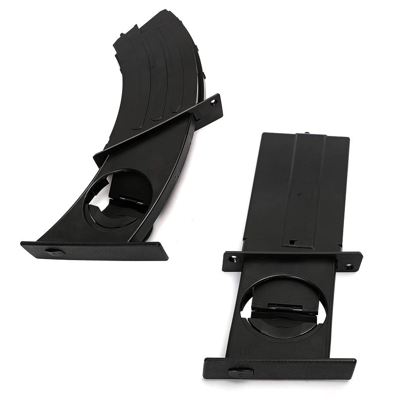 FEXON Left Right Side Dashboard Cup Holder Compatible with BMW 5 Series 525i 525xi 528i 528xi 530i 530xi 535i 535xi 545i 550i M5 E60 E61 2004-2010 Replaces 51459125626 51459125622 Black - Image 2