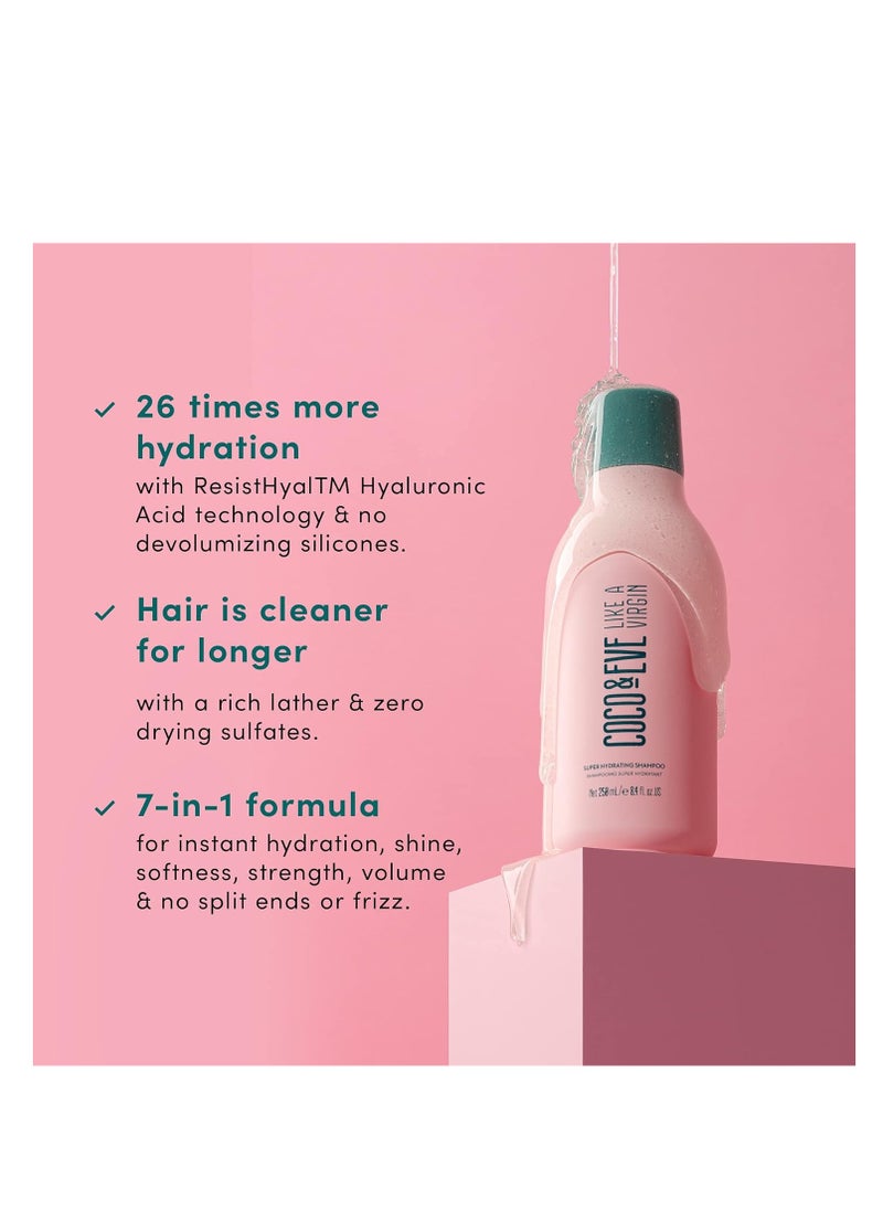 COCO & EVE - Coco & Eve Like A Virgin Super Hydrating Shampoo - Natural, Sulfate free Hair Care with Argan Oil, Coconut and Avocado Oil. For Dry Damaged, Color Treated Hair. - Image 1