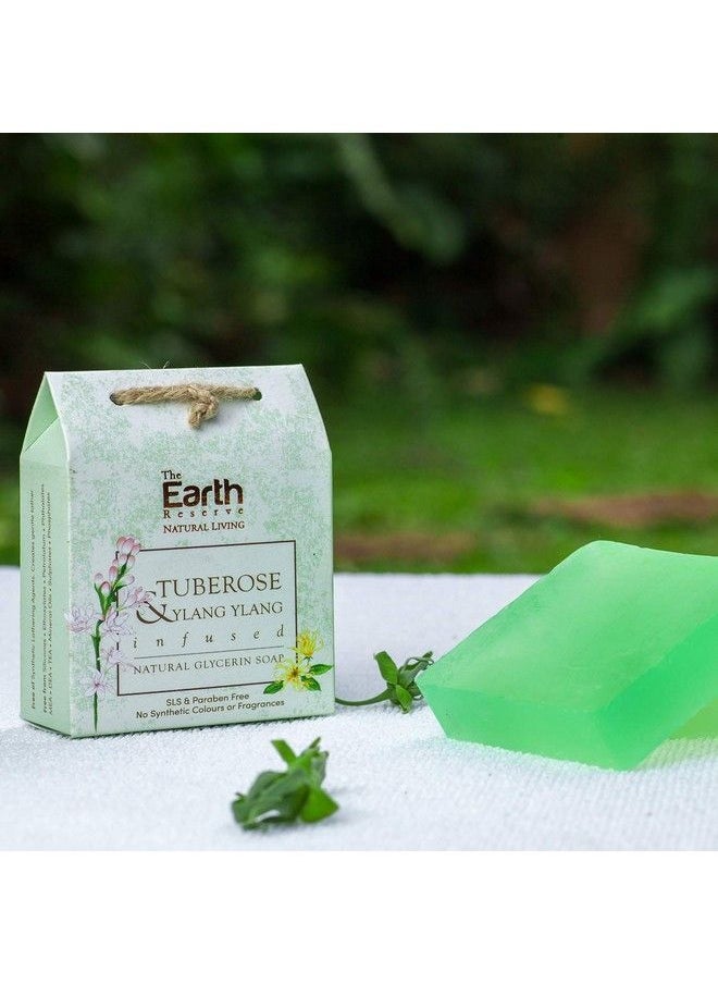 The Earth Reserve Tuberose & Ylang Ylang Infused Soap ; Handmade Natural Glycerin Soap ; Sulfate & Paraben Free  - Image 3