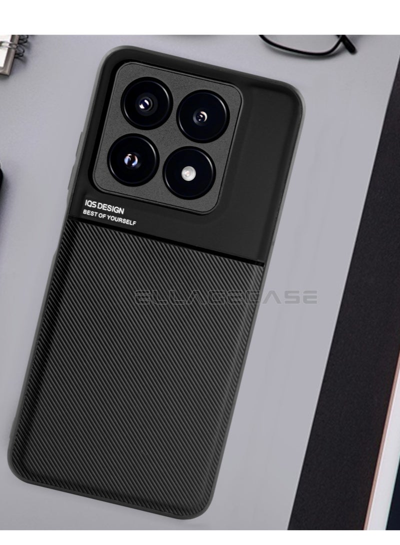 ELLAGECASE Premium Ultra-Thin Case for Xiaomi 14T Pro, Hidden Metal Plate, Slim Design, Easy to Hold, and Enhanced Camera Protection - Image 3