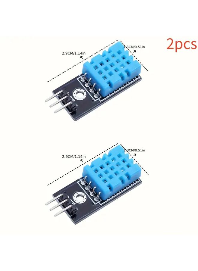 Black DHT11 Temperature Humidity Sensor Module with LCD Display Alarm Output - Image 2