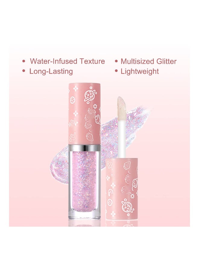 8PCS Liquid Glitter Eyeshadow Makeup, Shimmer Metallic Glitter Eye Shadow,Quick Drying, High Pigmented, Lightweight Glitter Glue for Creates Sparkly Crystals Eye Makeup Full of Girly Feeling - Image 5