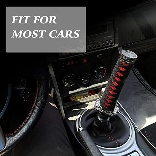RYANSTAR RACING RYANSTAR Universal Gear Shift Knob Sword Shift Knobs Katana Samural Shift Gear Lever Compatible with Manual Cars Most Automatic Cars with 4 Adapters Black Black - Image 4