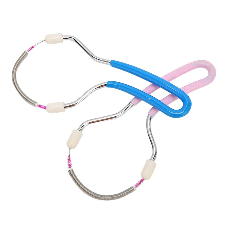 woobles Facial Hair Remover Women Manual Hair Removal Spring 2 Pcs Portable Facial Epilator Hair Removal Tool for Upper Lip Chin Cheeks- - Image 2