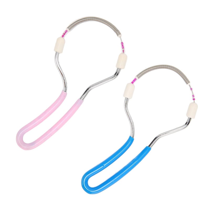woobles Facial Hair Remover Women Manual Hair Removal Spring 2 Pcs Portable Facial Epilator Hair Removal Tool for Upper Lip Chin Cheeks- - Image 1
