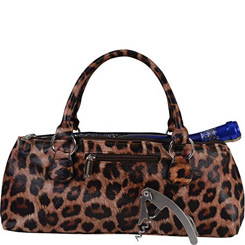 Primeware Wine Clutch Bag (Thermal Insulated) Trendy Women's Carry Tote | Holds Red & White 750mL Bottles | Trendy Fashion | Incl. Portable Waiter-Style Corkscrew - Image 1