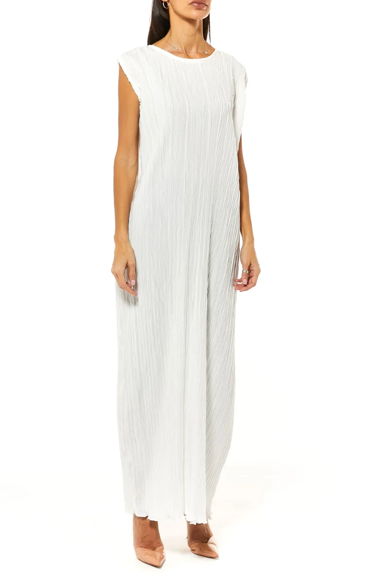 Moistreet Crushed Harir Maqsood Maxi Dress