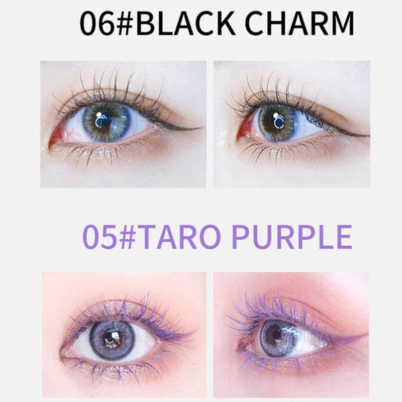 Garneck 6pcs Colorful Waterproof Mascara Cream Set with Smudge-proof Ultra-fine Formula for Women’s Eyelash Makeup and Eye Makeup - Image 3