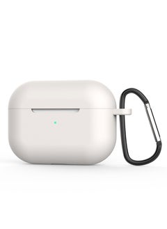 Airpods Pro Silicone Protective Case Cover QCY-203-rock ash anti-loss buckle