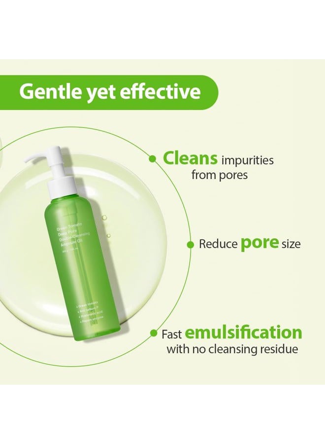 SUNGBOON EDITOR Green Tomato Double Cleansing Ampoule Oil | Makeup remover, Blackhead Removal | Exfoliating Face Wash for Women | Pore Minimizer for Face | Korean Skin Care | 7.05 oz. (200g) - Image 5