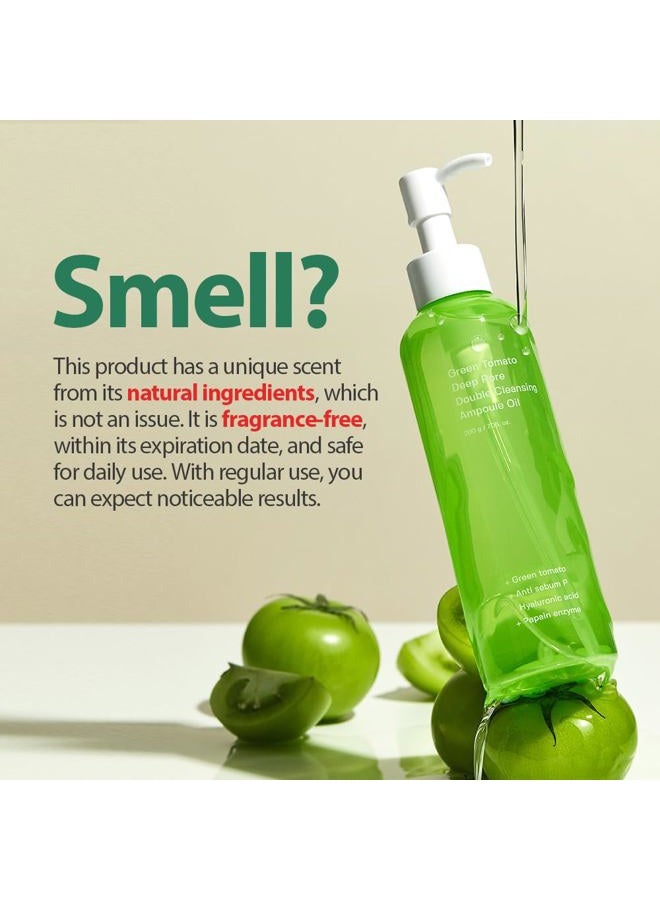 SUNGBOON EDITOR Green Tomato Double Cleansing Ampoule Oil | Makeup remover, Blackhead Removal | Exfoliating Face Wash for Women | Pore Minimizer for Face | Korean Skin Care | 7.05 oz. (200g) - Image 3