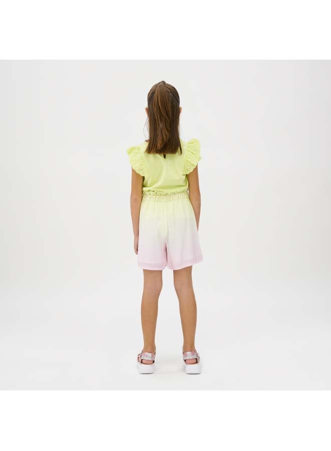 Panco Girls COTTON CANDY Ruffle Detailed T-Shirt - Image 5