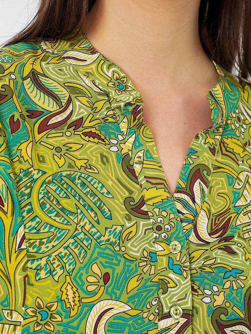 BIG DART BDART Patterned V-Neck Maxi Dress - Image 5