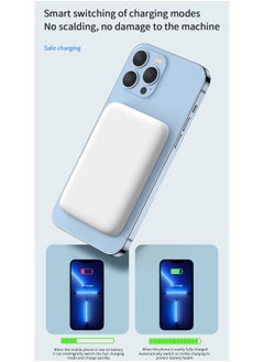OULIYO Magsafe Battery Pack 5000 Mah Wireless Supports Magnetic Charging Ultra-Slim and Lightweight iPhone Power Bank with 20wpd Charging Head and 1 Meter Pd Fast Charging Data Cable for iPhone Samsung  - Image 5