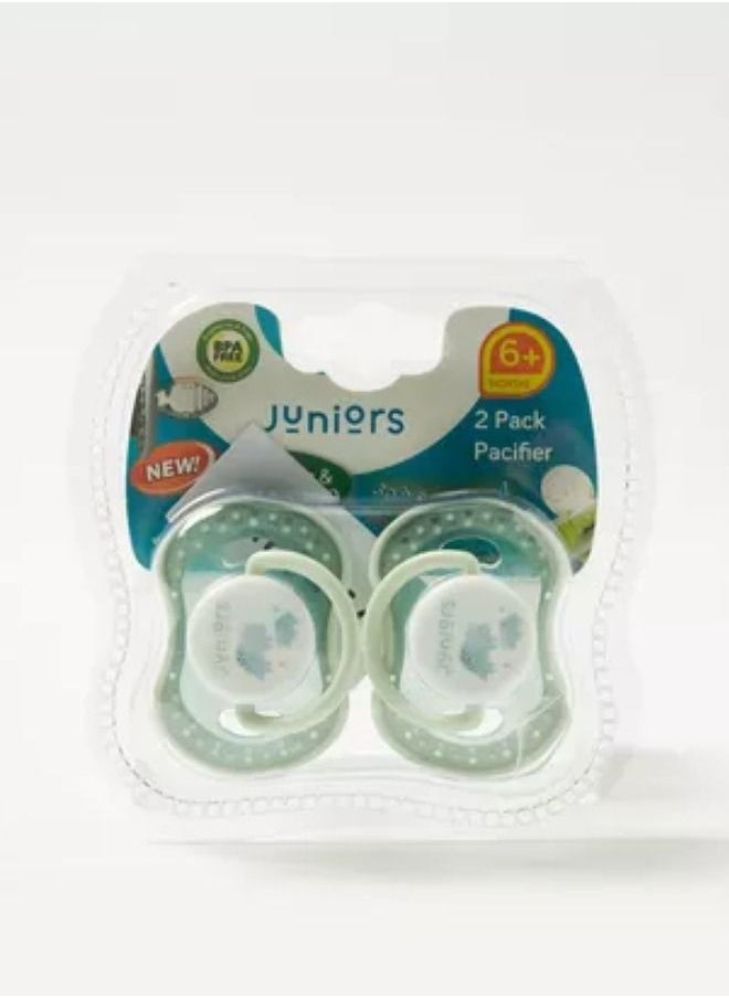 JUNIORS Dino World Printed 2-Piece Soother Set 6M +  - Image 2