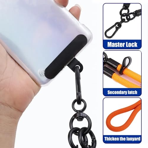 GadgetBite Phone Lanyard for Mobile Strap String Multipurpose Hand Wrist Strap Cross Body Shoulder Strap for Hands Free Carrying Keychain for Cellphone Camera Keys ID Cards USB Flash Drive - Purple - Image 3