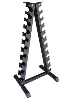 Sky Land Heavy-Duty Dumbbell Rack | 10-Pair A-Frame Weight Stand – Compact, Space-Saving & Sturdy Home Gym Organizer – EM-9228, Black  - Image 2