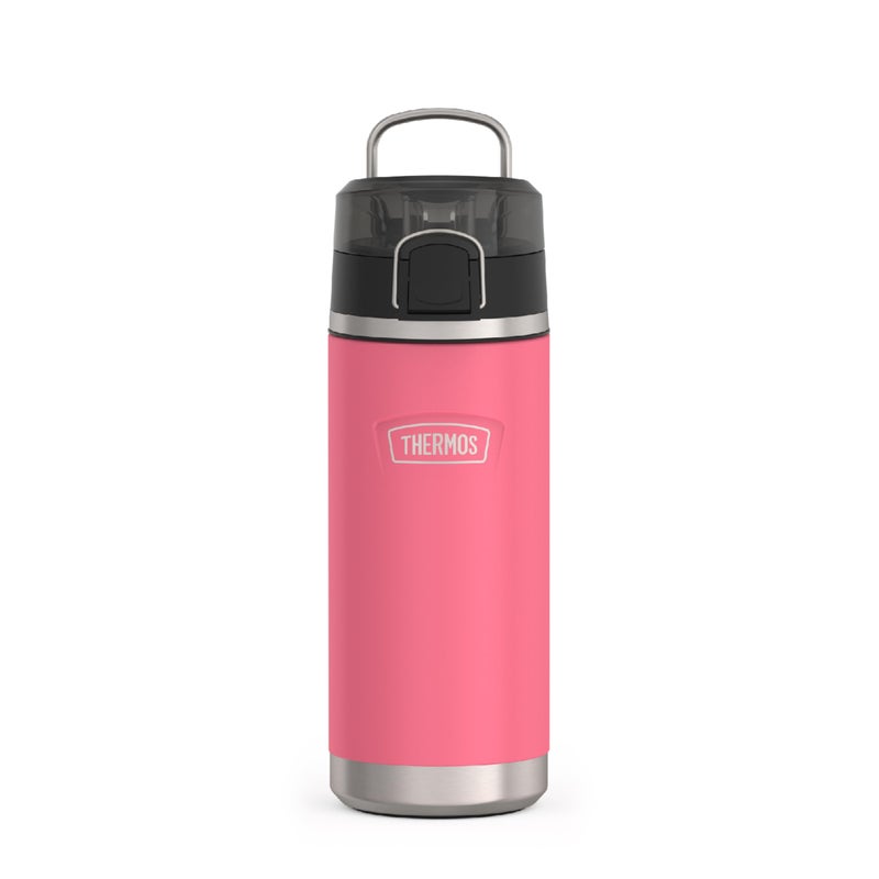 THERMOS THERMOS ICON SERIES Water Bottle with Spout  18 Ounce Hot Pink  Stainless Steel Vacuum Insulated Water Bottle with Lid