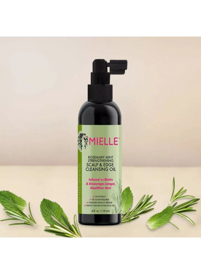 Mele MIELLE Rosemary Mint Cleansing Oil for Scalp and Hair Ends 118ml - Image 4