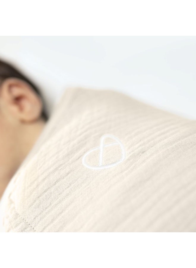 ingenuity سوادل مي من إنجينيتي - سواتل أصلي من موسلين، 1.5 توغ، عبوة واحدة، 0-3 أشهر - كريمي - Image 3