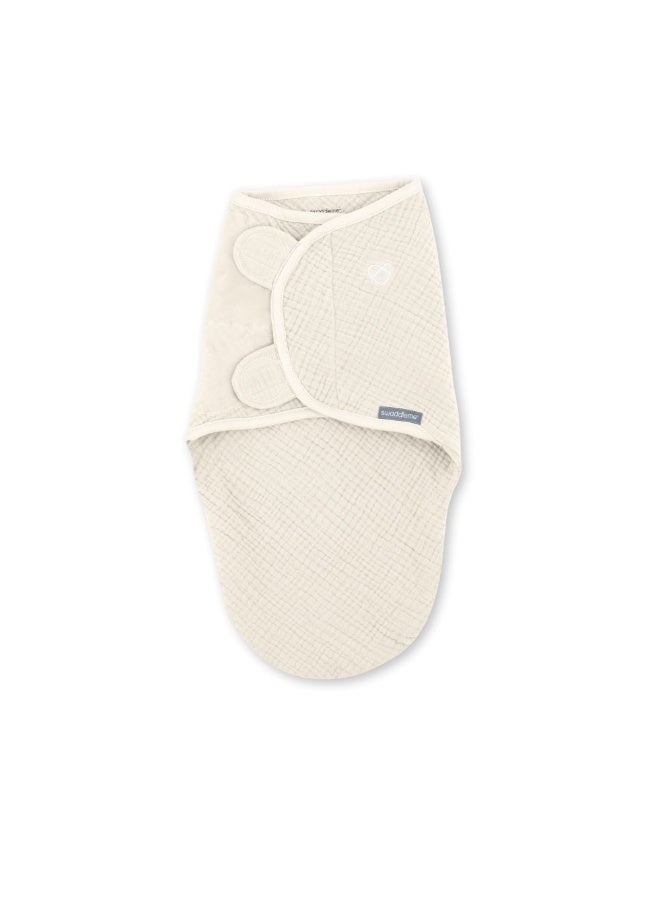 ingenuity سوادل مي من إنجينيتي - سواتل أصلي من موسلين، 1.5 توغ، عبوة واحدة، 0-3 أشهر - كريمي - Image 1