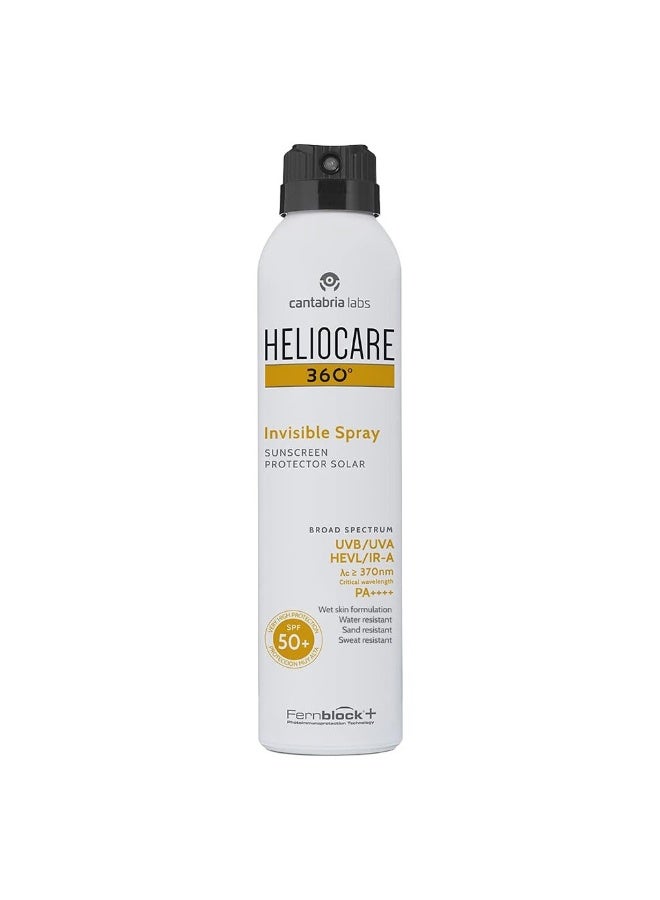 Heliocare 360Â° Invisible Spray Broad Spectrum Sunscreen With SPF50+ 200ml