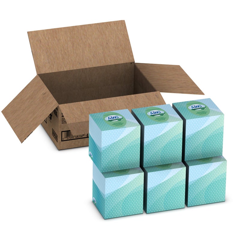 Puffs Plus Lotion with The Scent Of Vicks Facial Tissues, 6 - Count (Packaging May Vary) - Image 3