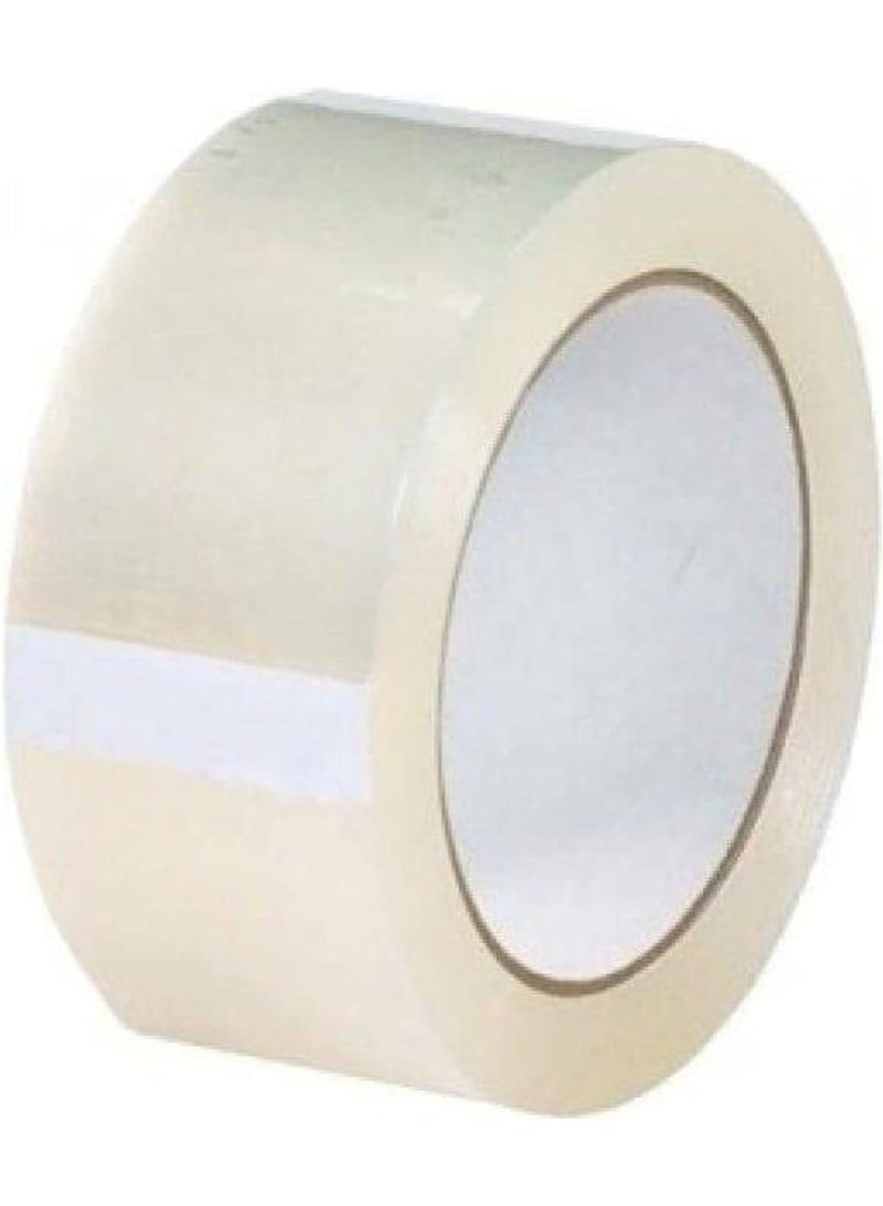 Clear Packing Tape, 2 inches x 50 yards Strong Heavy Duty Packaging Tape for Sealing Parcel Boxes, Moving Boxes Houses, Large Postal Bags, Office Supplies [1 Roll] - Image 1