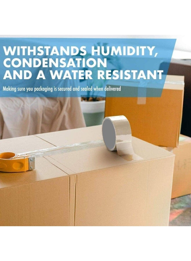 Clear Packing Tape, 2 inches x 50 yards Strong Heavy Duty Packaging Tape for Sealing Parcel Boxes, Moving Boxes Houses, Large Postal Bags, Office Supplies [1 Roll] - Image 4