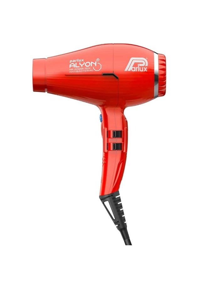 Parlux ALYON Hair Dryer Air Ionizer Tech [European Plug 220V] Red 1unit - Image 3