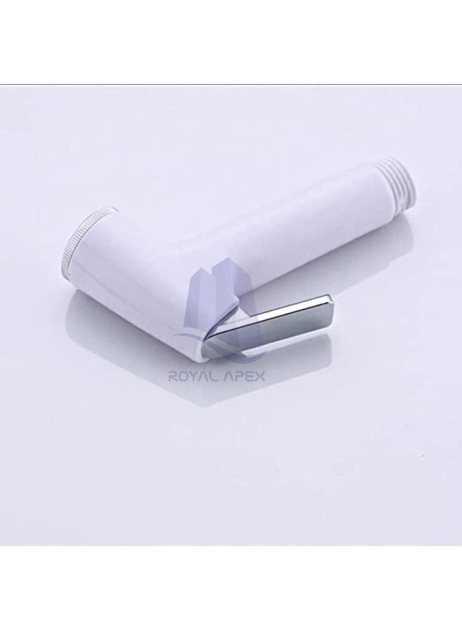 Royal Apex White Abs Shower Head Mini Handheld Toilet Bidet Spray With Holder Suitable For Toilet Bathroom - Image 2