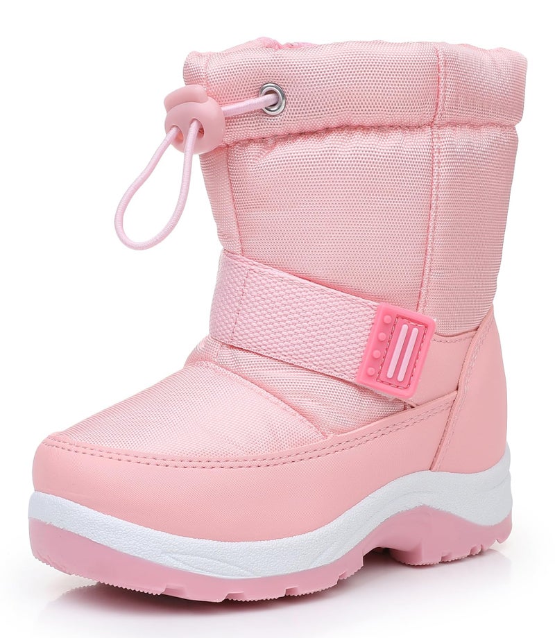 Apakowa Kids Girls Snow Boots Water Resistant Warm Winter Boots Slip Resistant (Toddler/Little Kid) - Image 1