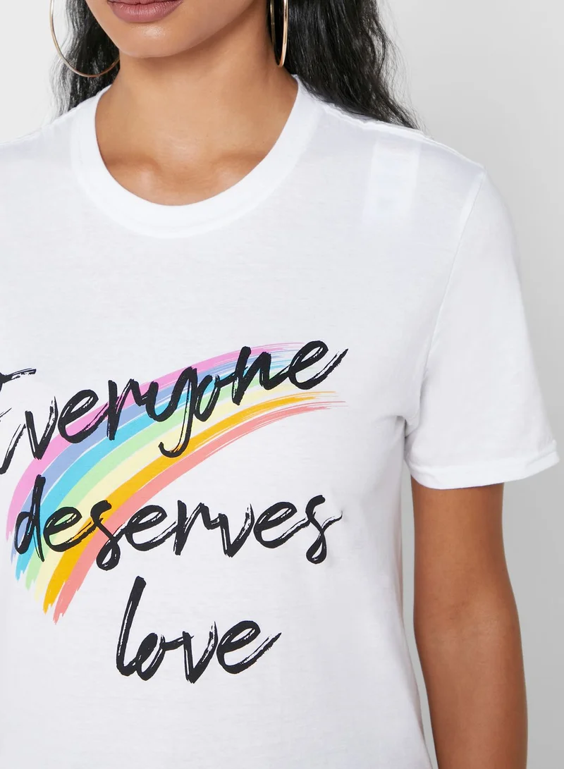 Missguided Oversized Slogan T-Shirt