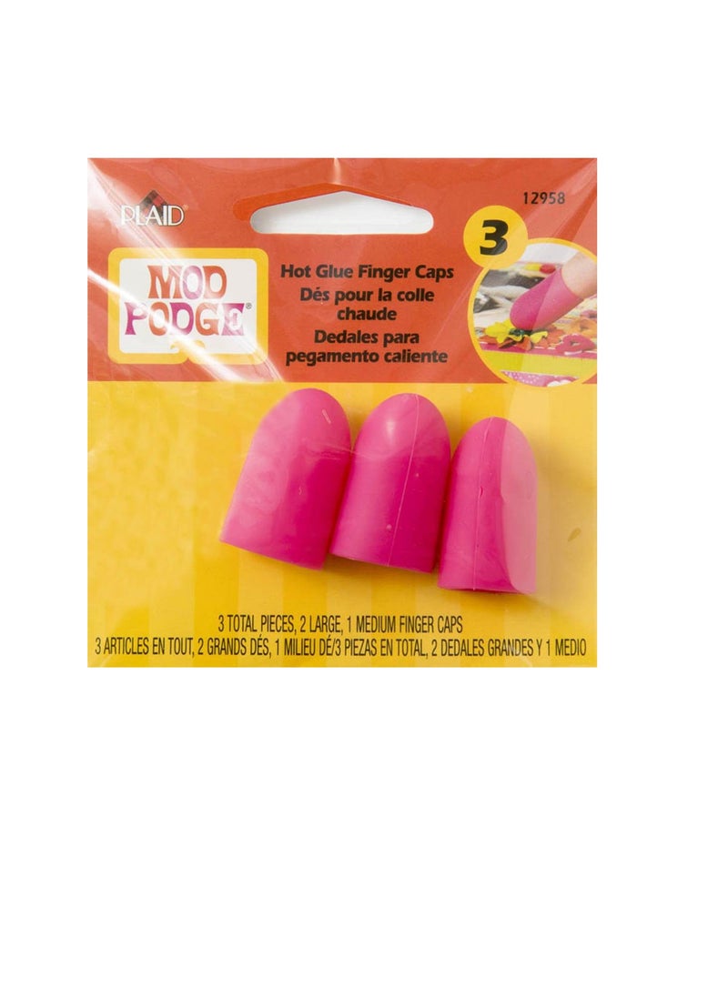 Mod Podge Mod Podge Finger Caps 3pcs 2 Large & 1 Medium  - Image 1