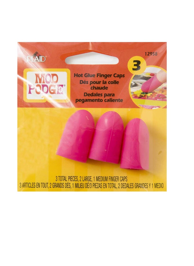 Mod Podge Mod Podge Finger Caps 3pcs 2 Large & 1 Medium  - Image 3