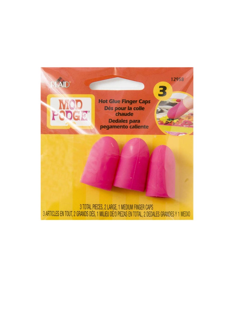 Mod Podge Mod Podge Finger Caps 3pcs 2 Large & 1 Medium  - Image 2