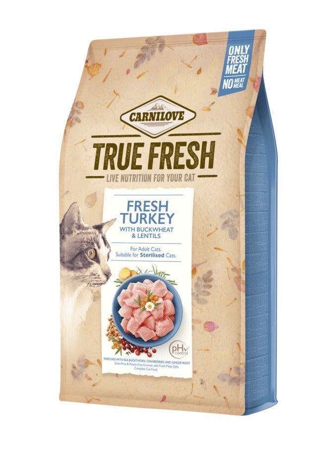 CARNILOVE True Fresh Turkey for Adult Cats 4.8kg
