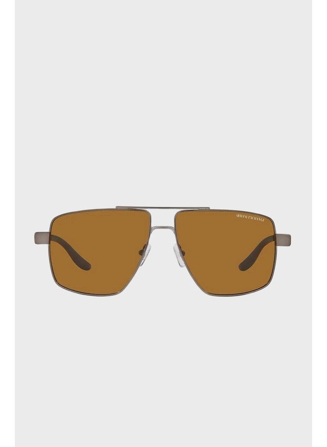 Armani Exchange Man PILOT  SUNGLASSES- AX 2050S - lense size:60mm - MATTE GUNMETAL - Image 2