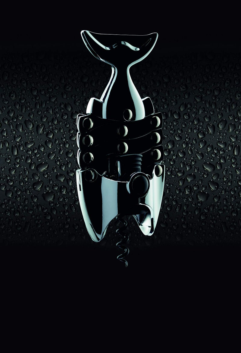 BarCraft Lazy Fish Corkscrew and Bottle Opener, Stainless Steel Wine Opener, 16.5 x 7.5 x 4.5cm, Silver - Image 4