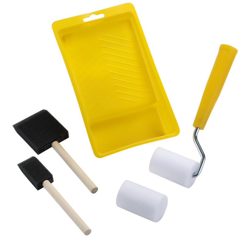 Paint Roller Sponge Paint Brushes HighDensity Foam Refill 2 Small Finest Finish Paint Roller Kit for Chalk Painting DIY Stenciling Furniture Arts Craft