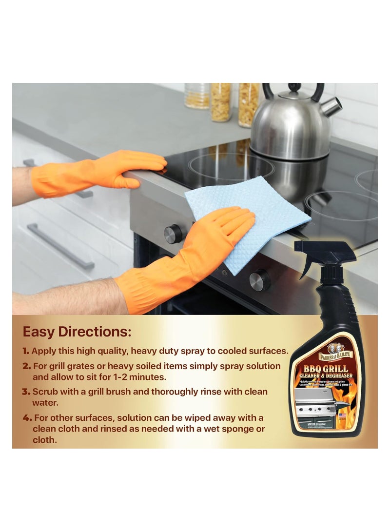 Parker & Bailey BBQ Grill Cleaner Degreaser 709 ML - Image 5