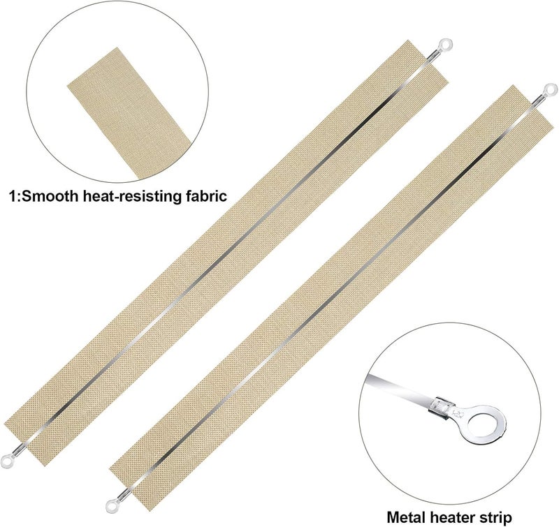 Honoson 10 Pieces Impulse Sealer Spare Repair Parts Kit Heating Element Service Heat Seal Strips Replacement Elements for F-400, FS-400, PFS-400, Honoson-104128 - Image 3
