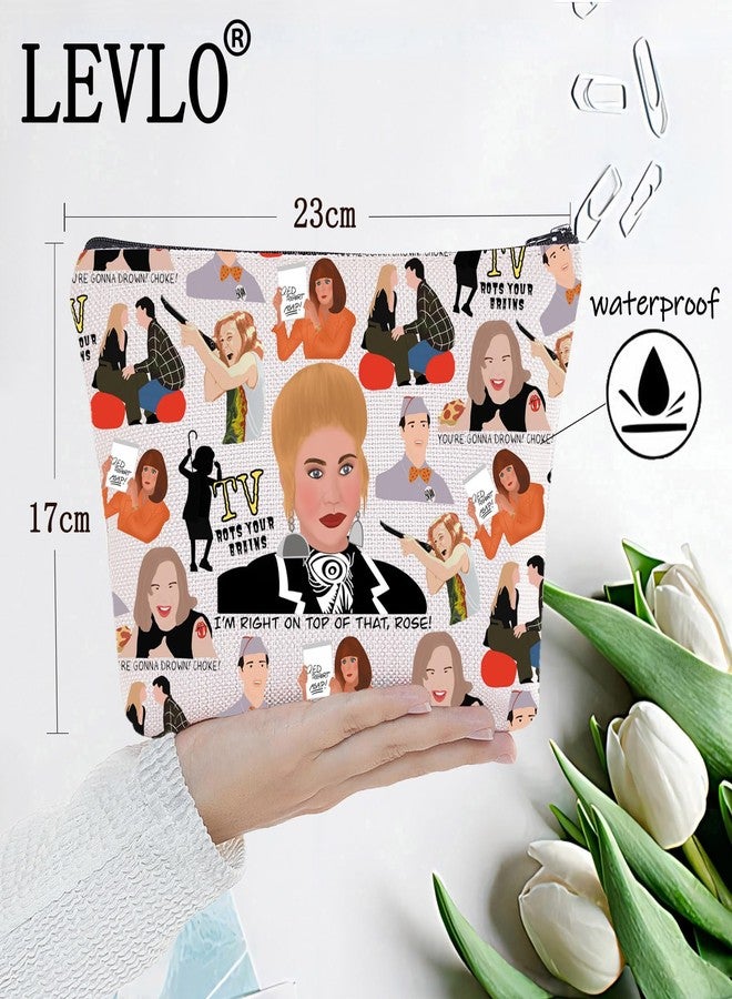 LEVLO Don’t Tell Mum Makeup Bag Sue Ellen Fans Gift I'm Right On Top Of That Rose TV Show Rose Lindsey Zipper Pouch Bag Don’t Tell Mum TV Show Merchandise (I'm Right On Bag) - Image 2