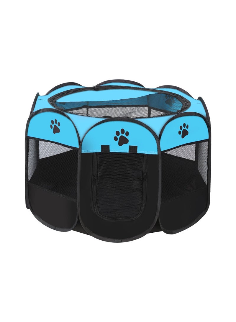 بلومنغ تايم روضة الحيوانات الأليفة المحمولة القابلة للطي، حقيبة حمل للجرو الصغير والأرنب - Image 1