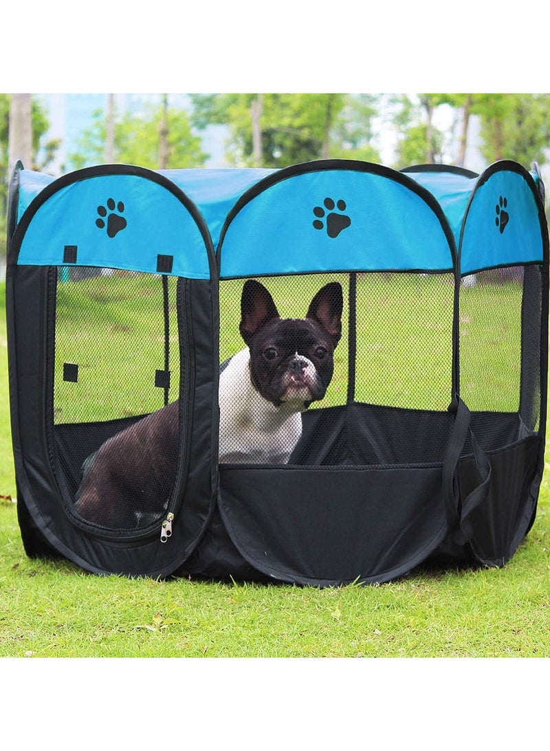 بلومنغ تايم روضة الحيوانات الأليفة المحمولة القابلة للطي، حقيبة حمل للجرو الصغير والأرنب - Image 3