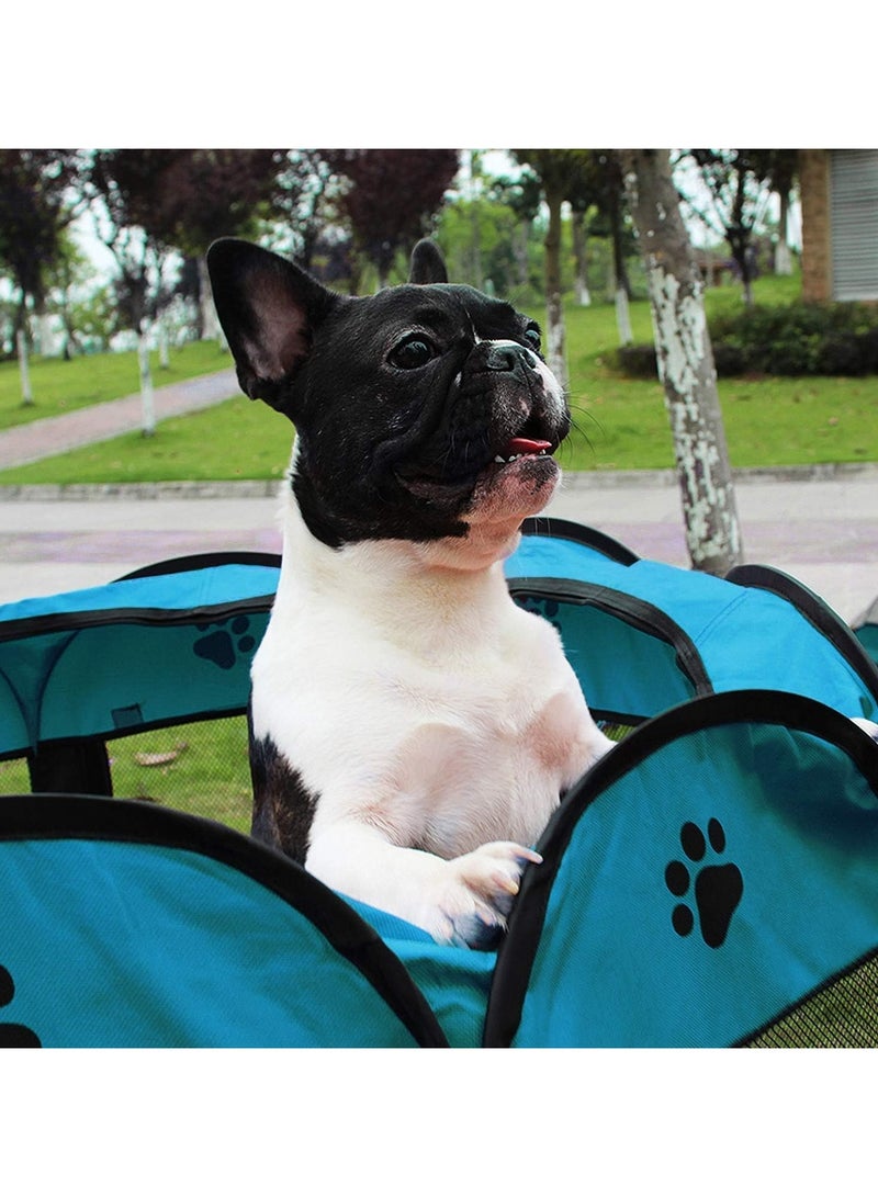 بلومنغ تايم روضة الحيوانات الأليفة المحمولة القابلة للطي، حقيبة حمل للجرو الصغير والأرنب - Image 4